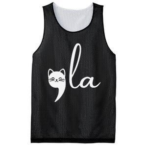 Retro Cat Comma La Kamala Harris For President 2024 Election Mesh Reversible Basketball Jersey Tank