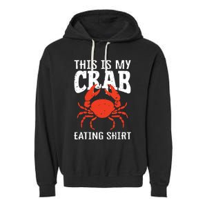 Red Crab, Crab, Crab Lover Garment-Dyed Fleece Hoodie