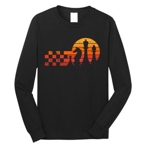 Retro Chess, Chess Club, Chess Player Long Sleeve Shirt