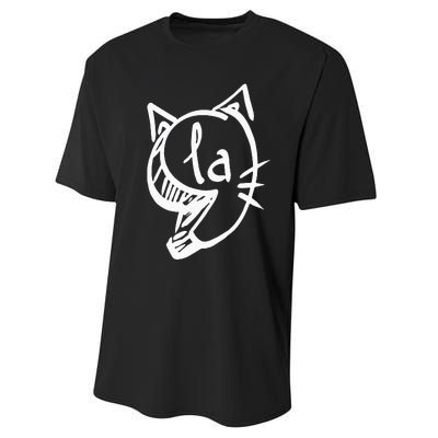 Retro Cat Comma La Kamala Harris For President 2024 Performance Sprint T-Shirt