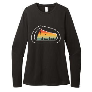 Rock Climbing Clip Womens CVC Long Sleeve Shirt