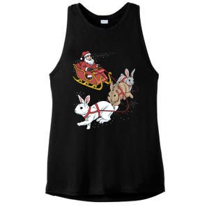 Rabbit Christmas Cool Gift Ladies PosiCharge Tri-Blend Wicking Tank