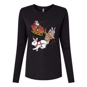 Rabbit Christmas Cool Gift Womens Cotton Relaxed Long Sleeve T-Shirt