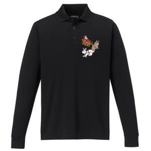 Rabbit Christmas Cool Gift Performance Long Sleeve Polo