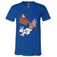 Rabbit Christmas Cool Gift V-Neck T-Shirt