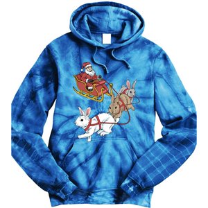 Rabbit Christmas Cool Gift Tie Dye Hoodie