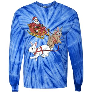 Rabbit Christmas Cool Gift Tie-Dye Long Sleeve Shirt