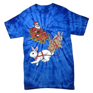 Rabbit Christmas Cool Gift Tie-Dye T-Shirt