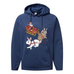 Rabbit Christmas Cool Gift Performance Fleece Hoodie