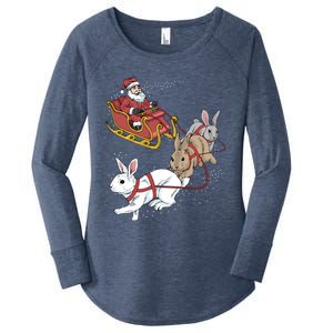 Rabbit Christmas Cool Gift Women's Perfect Tri Tunic Long Sleeve Shirt