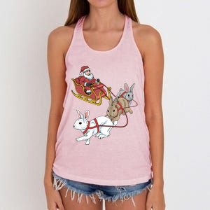 Rabbit Christmas Cool Gift Women's Knotted Racerback Tank