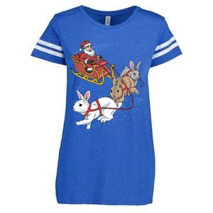 Rabbit Christmas Cool Gift Enza Ladies Jersey Football T-Shirt