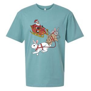 Rabbit Christmas Cool Gift Sueded Cloud Jersey T-Shirt