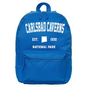 Retro Carlsbad Caverns National Park New Mexico Est 1930 Gift 16 in Basic Backpack