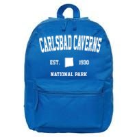 Retro Carlsbad Caverns National Park New Mexico Est 1930 Gift 16 in Basic Backpack