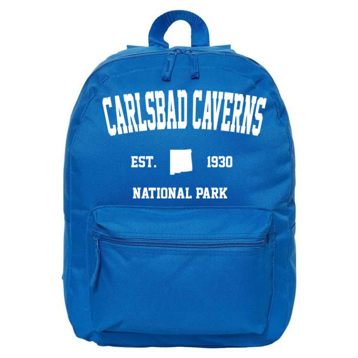 Retro Carlsbad Caverns National Park New Mexico Est 1930 Gift 16 in Basic Backpack