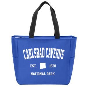 Retro Carlsbad Caverns National Park New Mexico Est 1930 Gift Zip Tote Bag