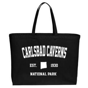 Retro Carlsbad Caverns National Park New Mexico Est 1930 Gift Cotton Canvas Jumbo Tote