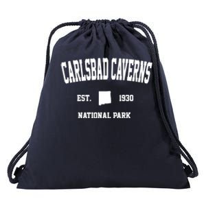 Retro Carlsbad Caverns National Park New Mexico Est 1930 Gift Drawstring Bag