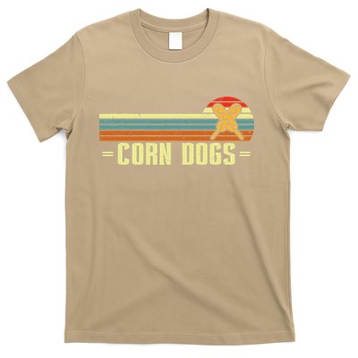 Retro Corn Dogs Make Hot Dogs On Stick Corn Dog Lover T-Shirt