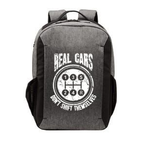 Race Car Driver Gift Real Cars Don't Shift Themselves Great Gift Vector Backpack