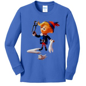 Retro Christmas Dentist Hermey The Elf Cool Gift Kids Long Sleeve Shirt