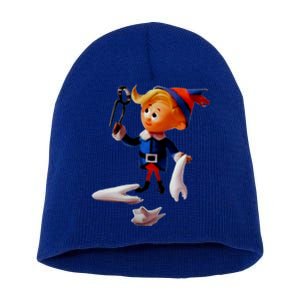 Retro Christmas Dentist Hermey The Elf Cool Gift Short Acrylic Beanie