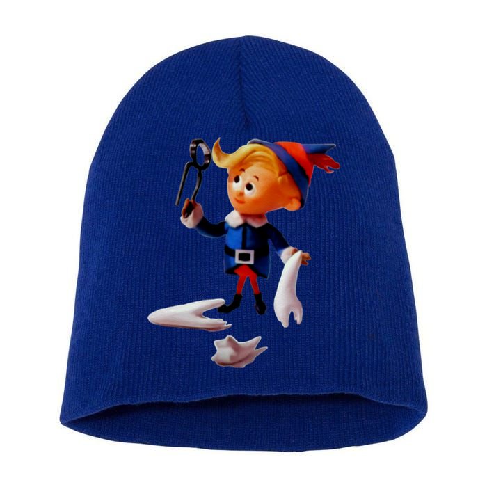 Retro Christmas Dentist Hermey The Elf Cool Gift Short Acrylic Beanie