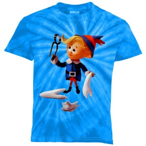 Retro Christmas Dentist Hermey The Elf Cool Gift Kids Tie-Dye T-Shirt