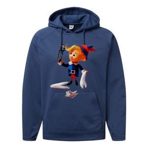 Retro Christmas Dentist Hermey The Elf Cool Gift Performance Fleece Hoodie