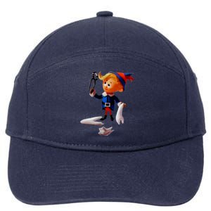 Retro Christmas Dentist Hermey The Elf Cool Gift 7-Panel Snapback Hat