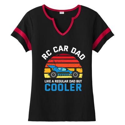 RC Car Dad Like A Regular Dad But Cooler RC Racing Lover Ladies Halftime Notch Neck Tee