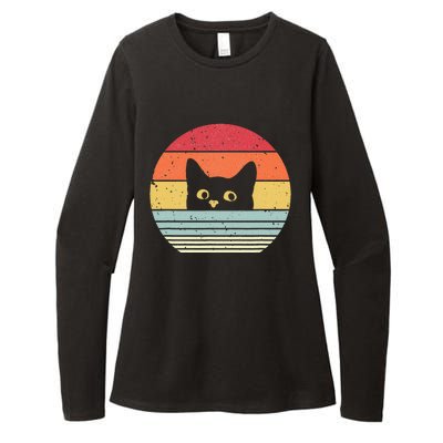 Retro Cat Daddy Vintage Style Cat Kitty Lover Womens CVC Long Sleeve Shirt