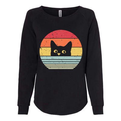 Retro Cat Daddy Vintage Style Cat Kitty Lover Womens California Wash Sweatshirt