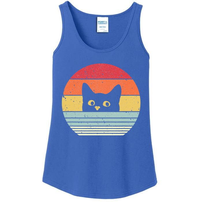 Retro Cat Daddy Vintage Style Cat Kitty Lover Ladies Essential Tank