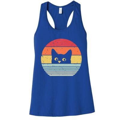 Retro Cat Daddy Vintage Style Cat Kitty Lover Women's Racerback Tank