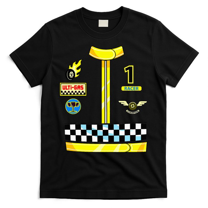 Race Car Driver Costume Birthday Halloween T-Shirt