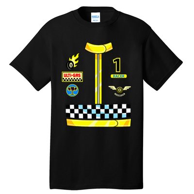 Race Car Driver Costume Birthday Halloween Tall T-Shirt