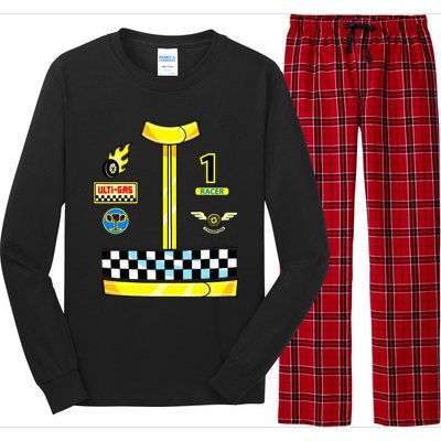 Race Car Driver Costume Birthday Halloween Long Sleeve Pajama Set