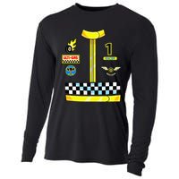 Race Car Driver Costume Birthday Halloween Cooling Performance Long Sleeve Crew