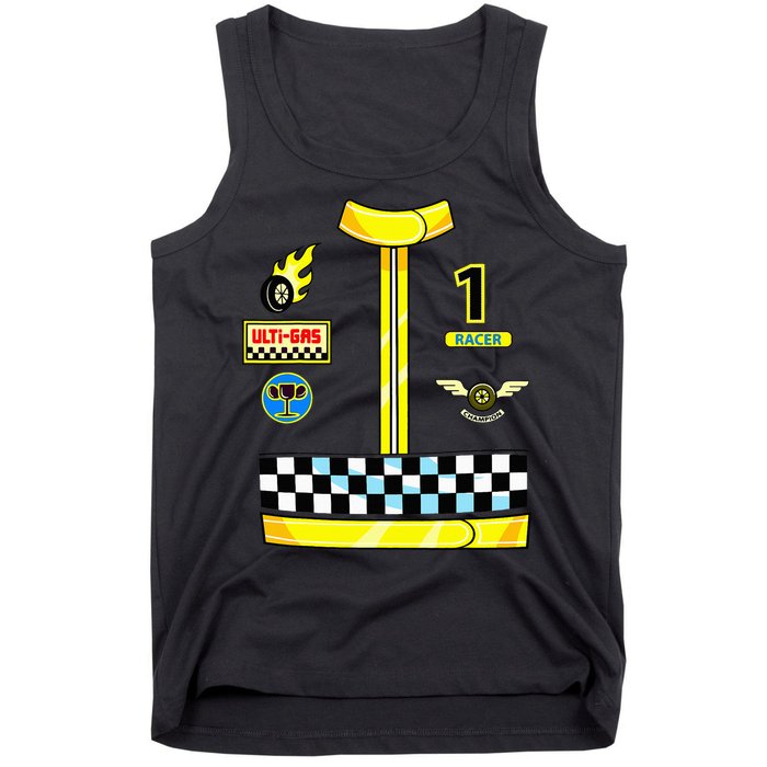 Race Car Driver Costume Birthday Halloween Tank Top