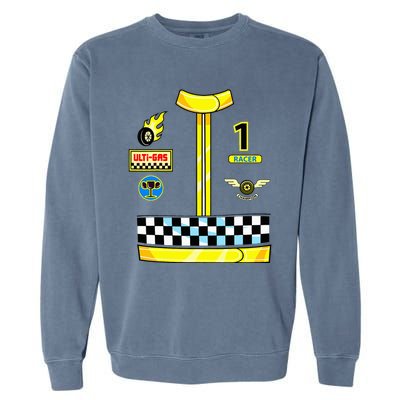 Race Car Driver Costume Birthday Halloween Garment-Dyed Sweatshirt