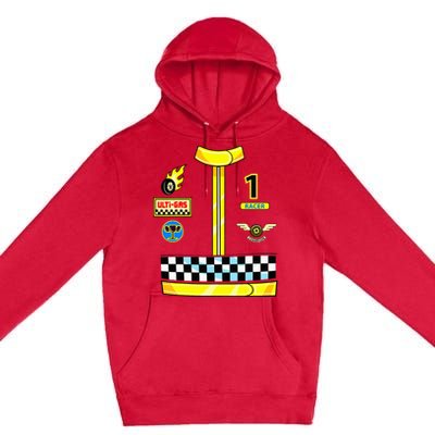 Race Car Driver Costume Birthday Halloween Premium Pullover Hoodie