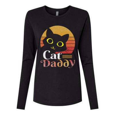 Retro Cat Daddy 80s 90S Style Cat Retro Cat Sunglasses Womens Cotton Relaxed Long Sleeve T-Shirt