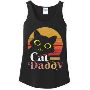 Retro Cat Daddy 80s 90S Style Cat Retro Cat Sunglasses Ladies Essential Tank