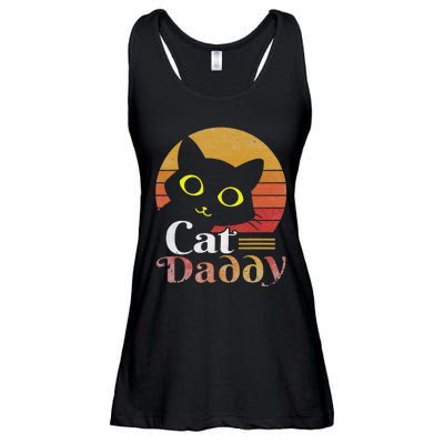 Retro Cat Daddy 80s 90S Style Cat Retro Cat Sunglasses Ladies Essential Flowy Tank