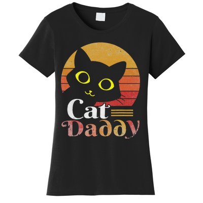 Retro Cat Daddy 80s 90S Style Cat Retro Cat Sunglasses Women's T-Shirt