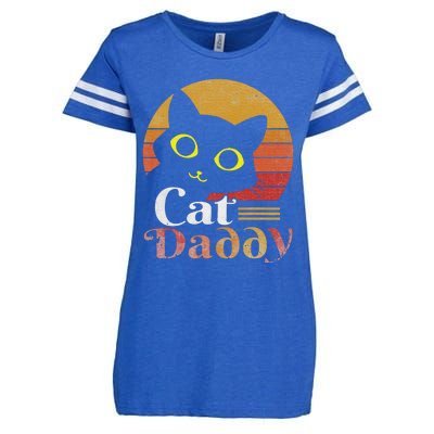 Retro Cat Daddy 80s 90S Style Cat Retro Cat Sunglasses Enza Ladies Jersey Football T-Shirt