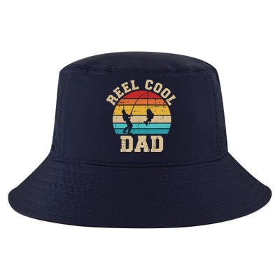 Reel cool dad fishing vintage retro Cool Comfort Performance Bucket Hat