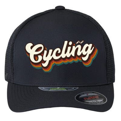 Retro Cycling Design For Cyclist Cycling Flexfit Unipanel Trucker Cap